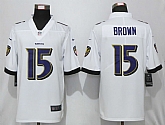 Nike Baltimore Ravens 15 Brown White Vapor Untouchable Limited Jersey,baseball caps,new era cap wholesale,wholesale hats